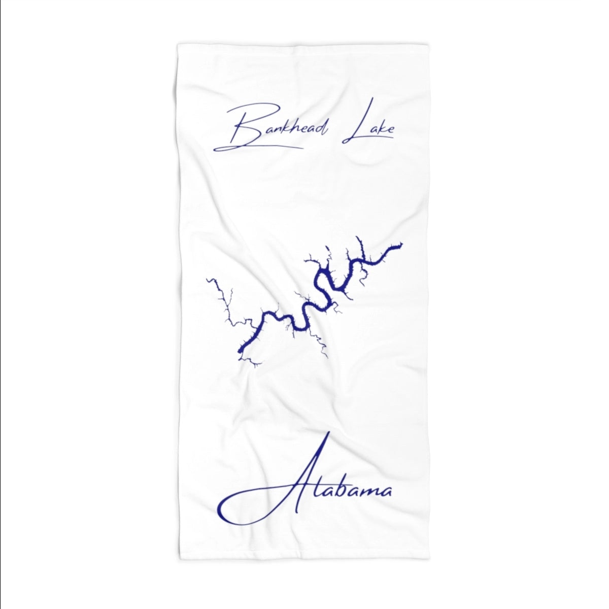 Alabama Bankhead Lake Beach Towel front position view from front 36 x 72.webp