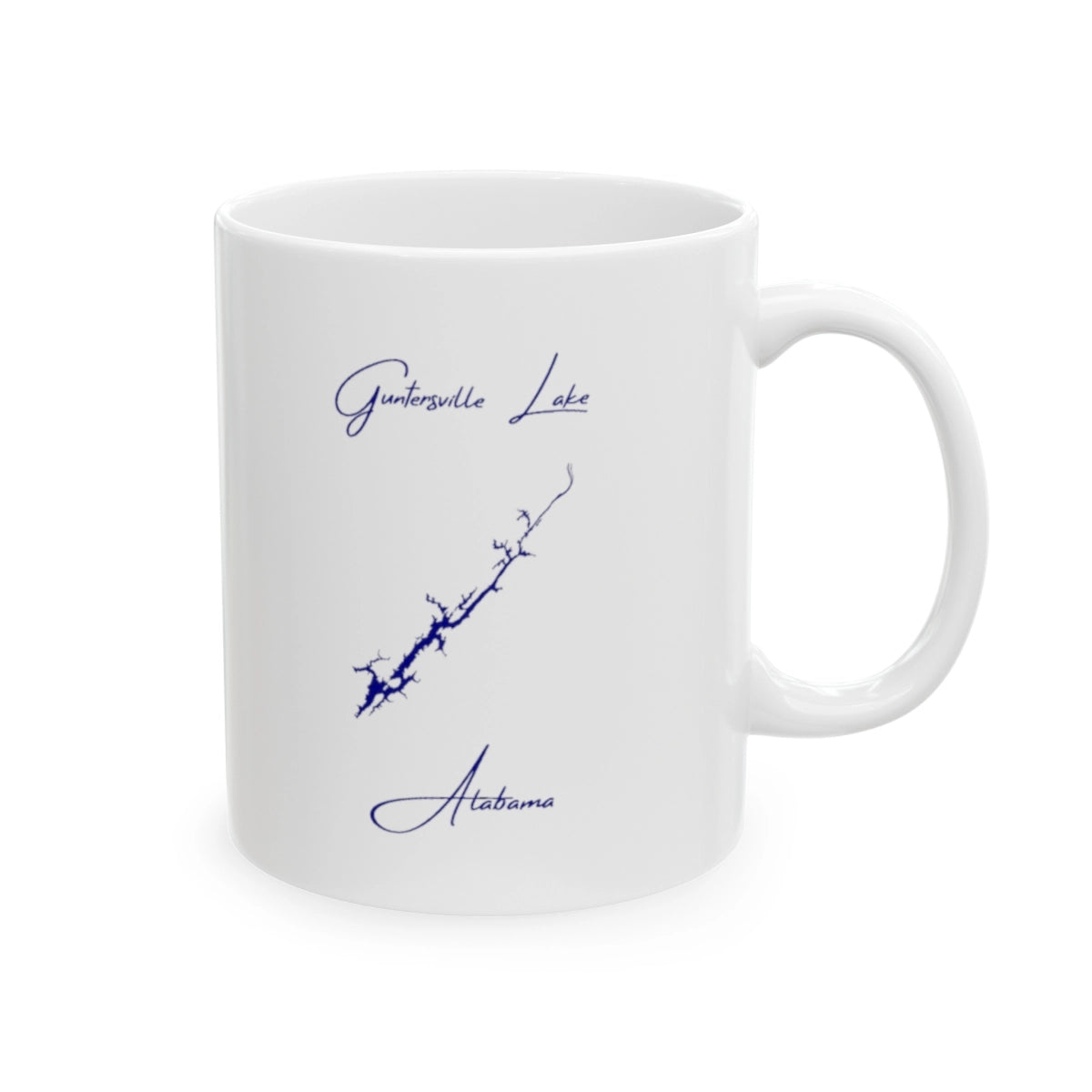 Alabama Guntersville Lake Ceramic Mug other position view from right 11oz.webp