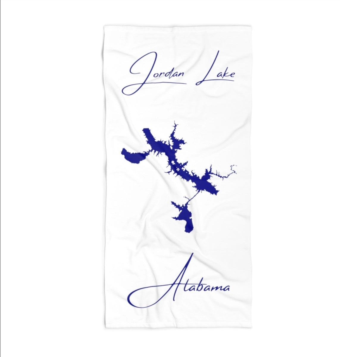 Alabama Jordan Lake Beach Towel front position view from front 36 x 72.webp