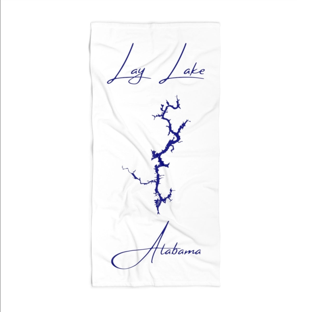 Alabama Lay Lake Beach Towel front position view from front 36 x 72.webp