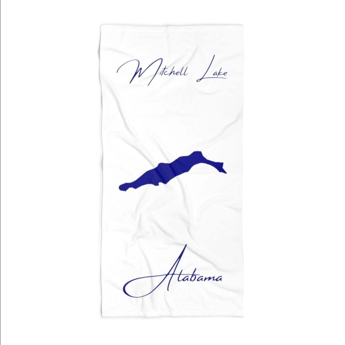 Alabama Mitchell Lake Beach Towel front position view from front 36 x 72.webp