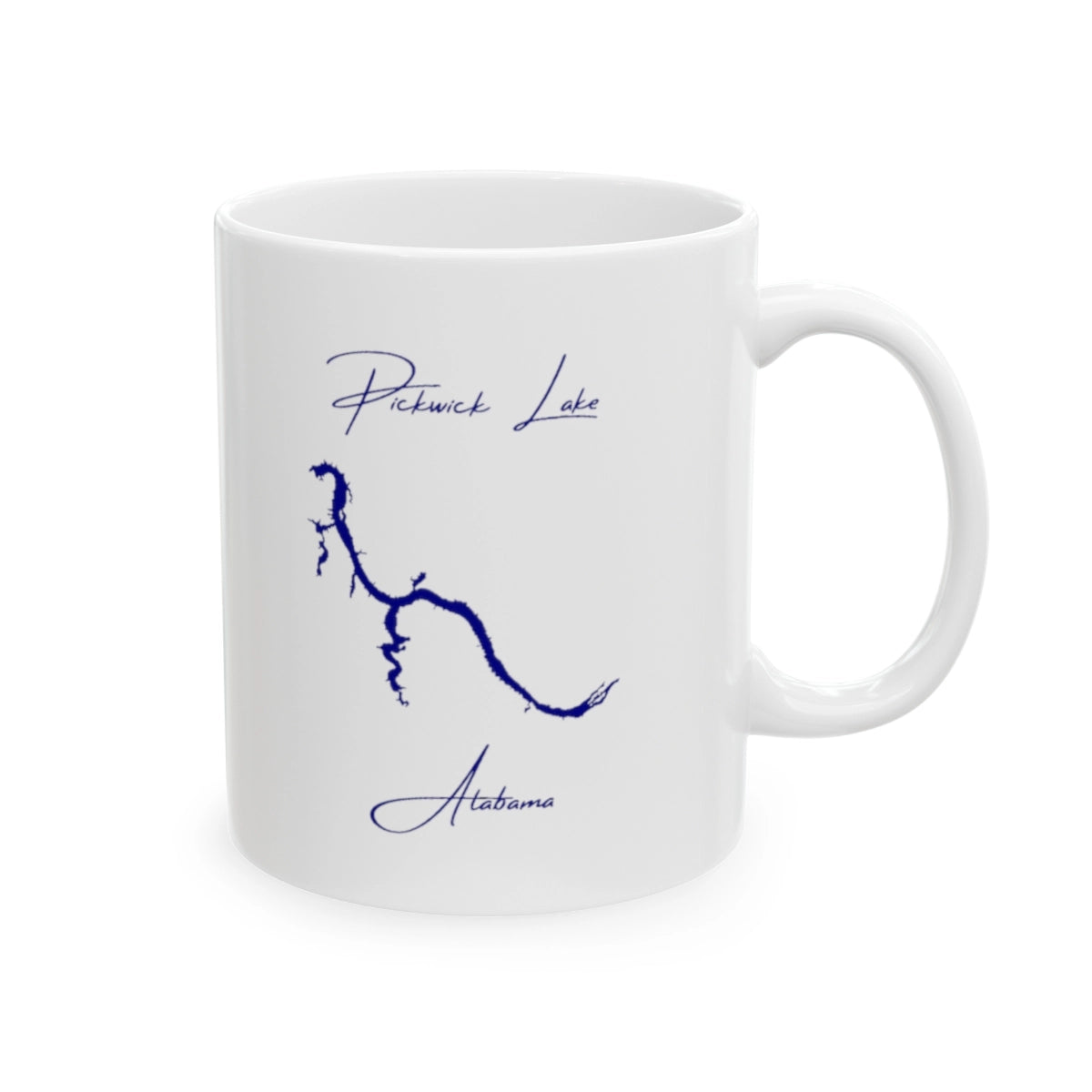 Alabama Pickwick Lake Ceramic Mug other position view from right 11oz.webp