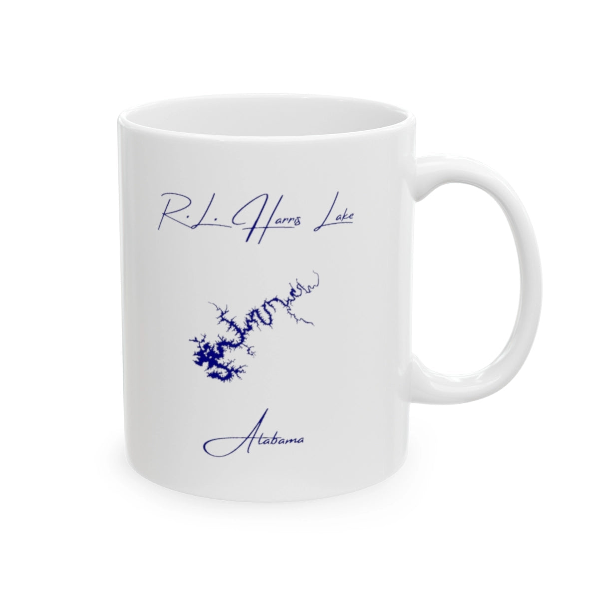 Alabama R.L. Harris Lake Ceramic Mug other position view from right 11oz.webp