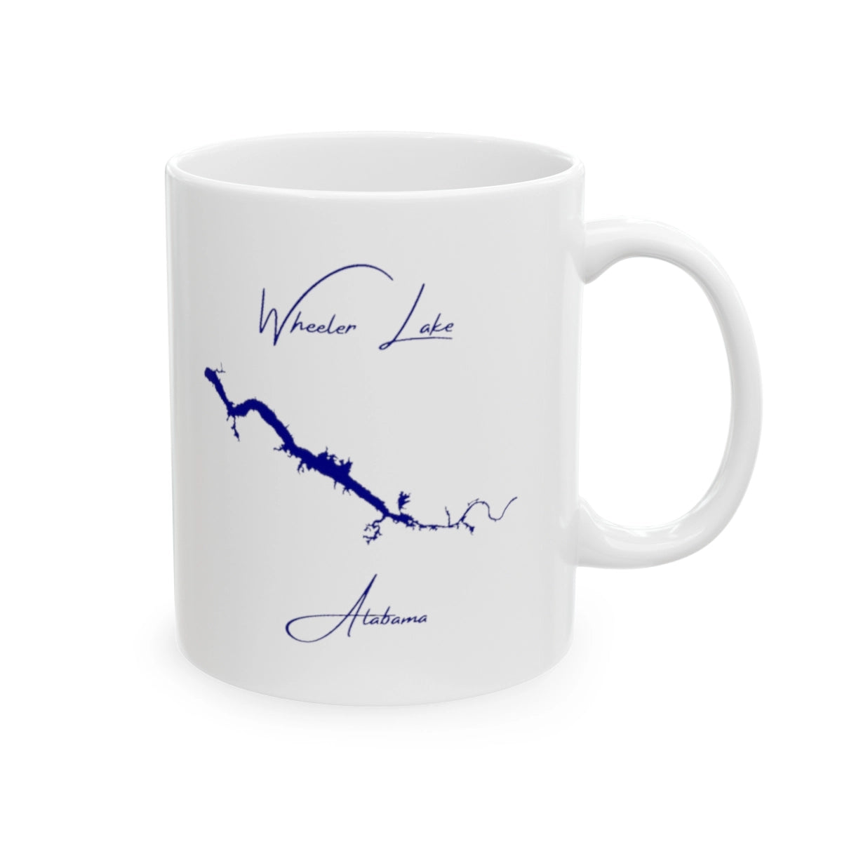 Alabama Wheeler Lake Ceramic Mug other position view from right 11oz.webp