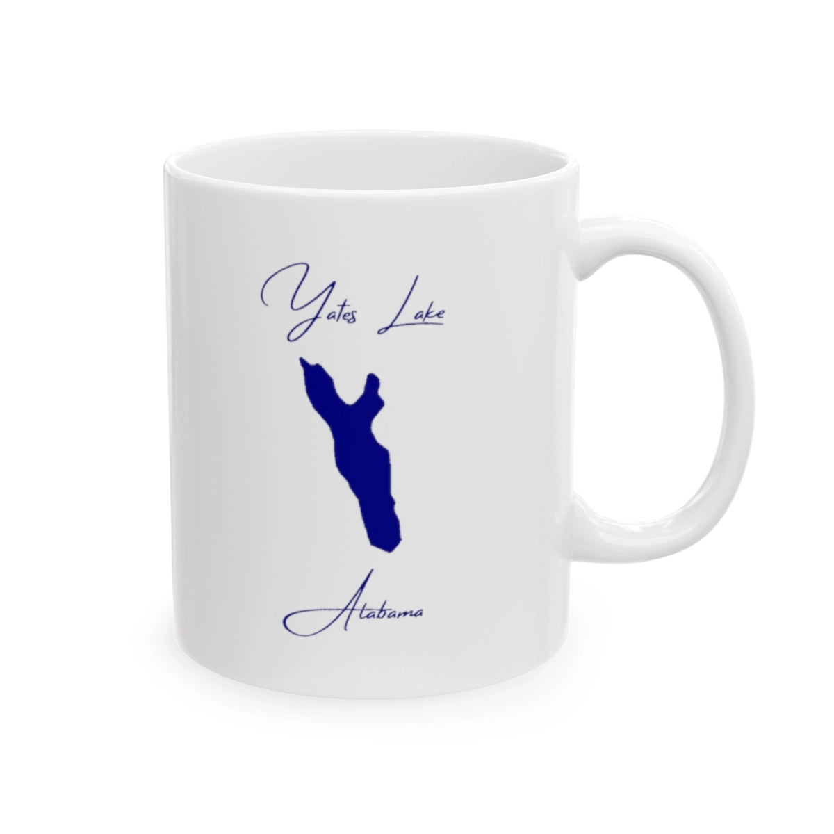 Alabama Yates Lake Ceramic Mug other position view from right 11oz.webp