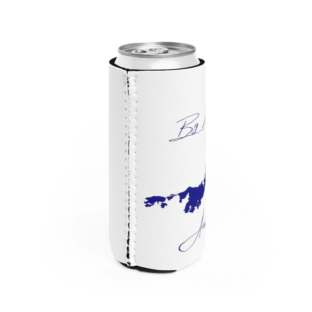 Alaska Big Lake Slim Can Koozie all position view from right white.webp
