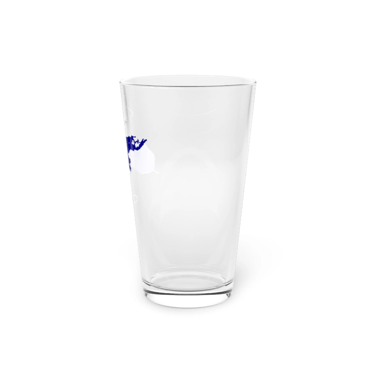Alaska Iliamna Lake 16oz Pint Glass front position view from right 16oz.webp