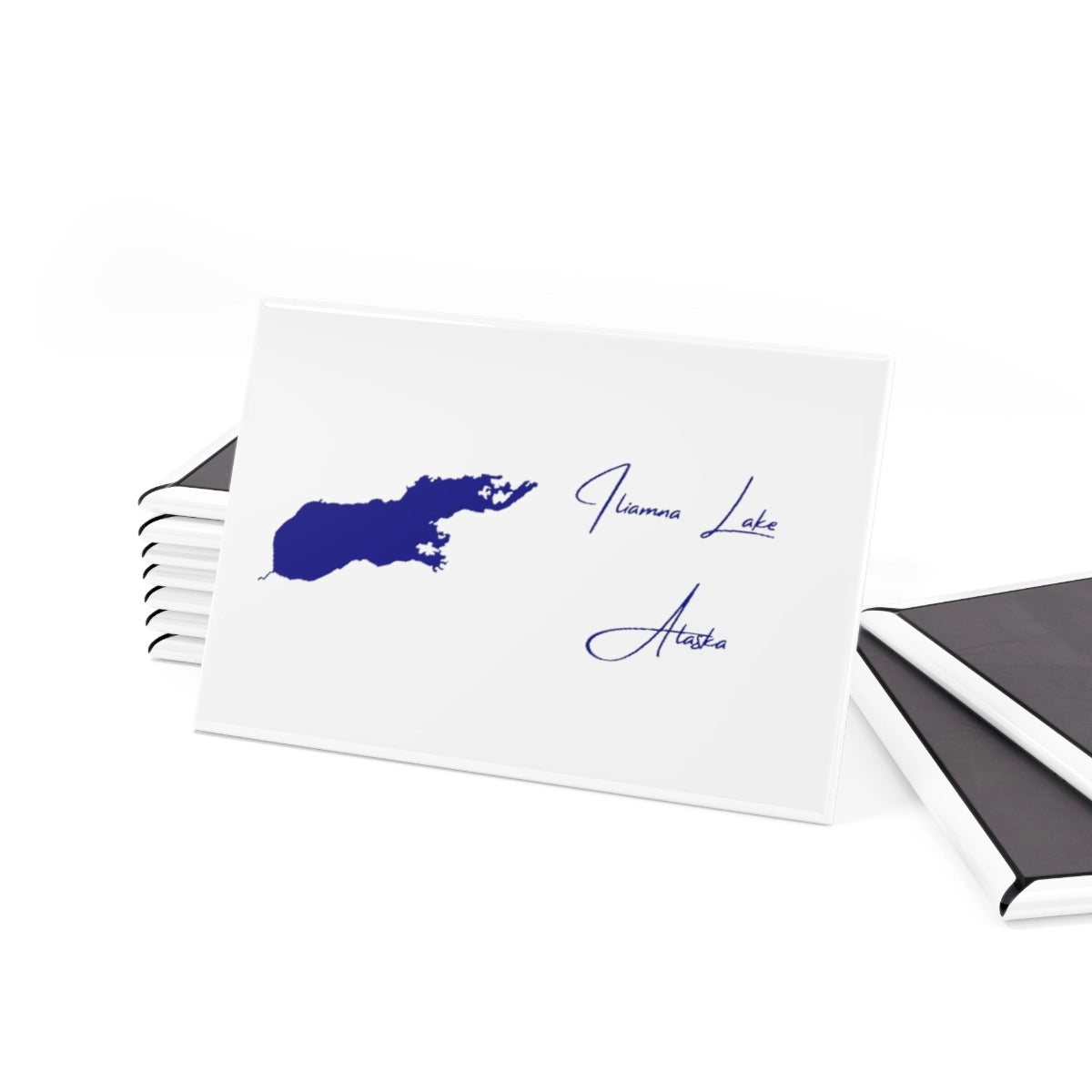 Alaska Iliamna Lake Magnet front position view from set 2 x 3.webp