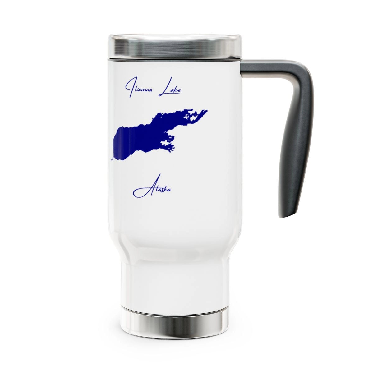 Alaska Iliamna Lake Travel Mug other position view from right 14oz.webp