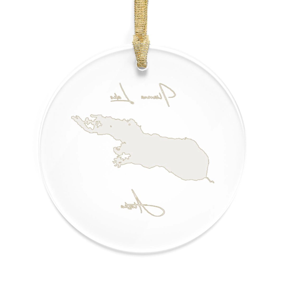 Alaska Iliamna Lake Tree Ornament other position view from back round.webp