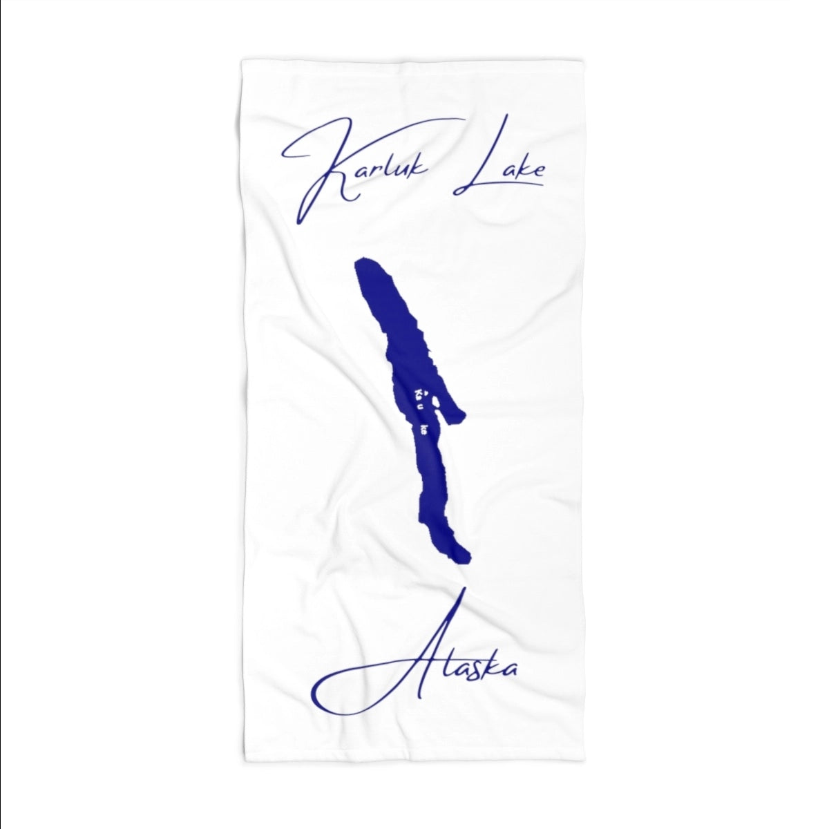 Alaska Karluk Lake Beach Towel front position view from front 36 x 72.webp