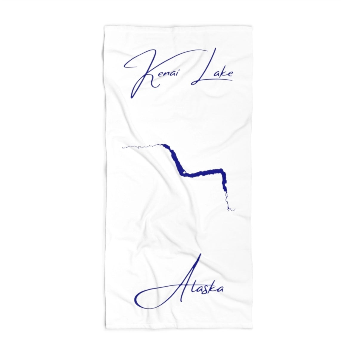 Alaska Kenai Lake Beach Towel front position view from front 36 x 72.webp