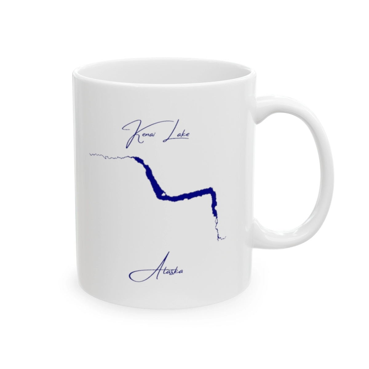 Alaska Kenai Lake Ceramic Mug other position view from right 11oz.webp