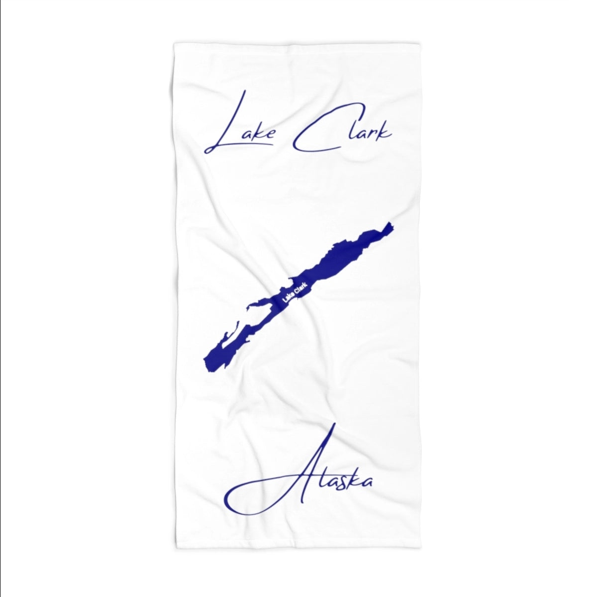 Alaska Lake Clark Beach Towel front position view from front 36 x 72.webp