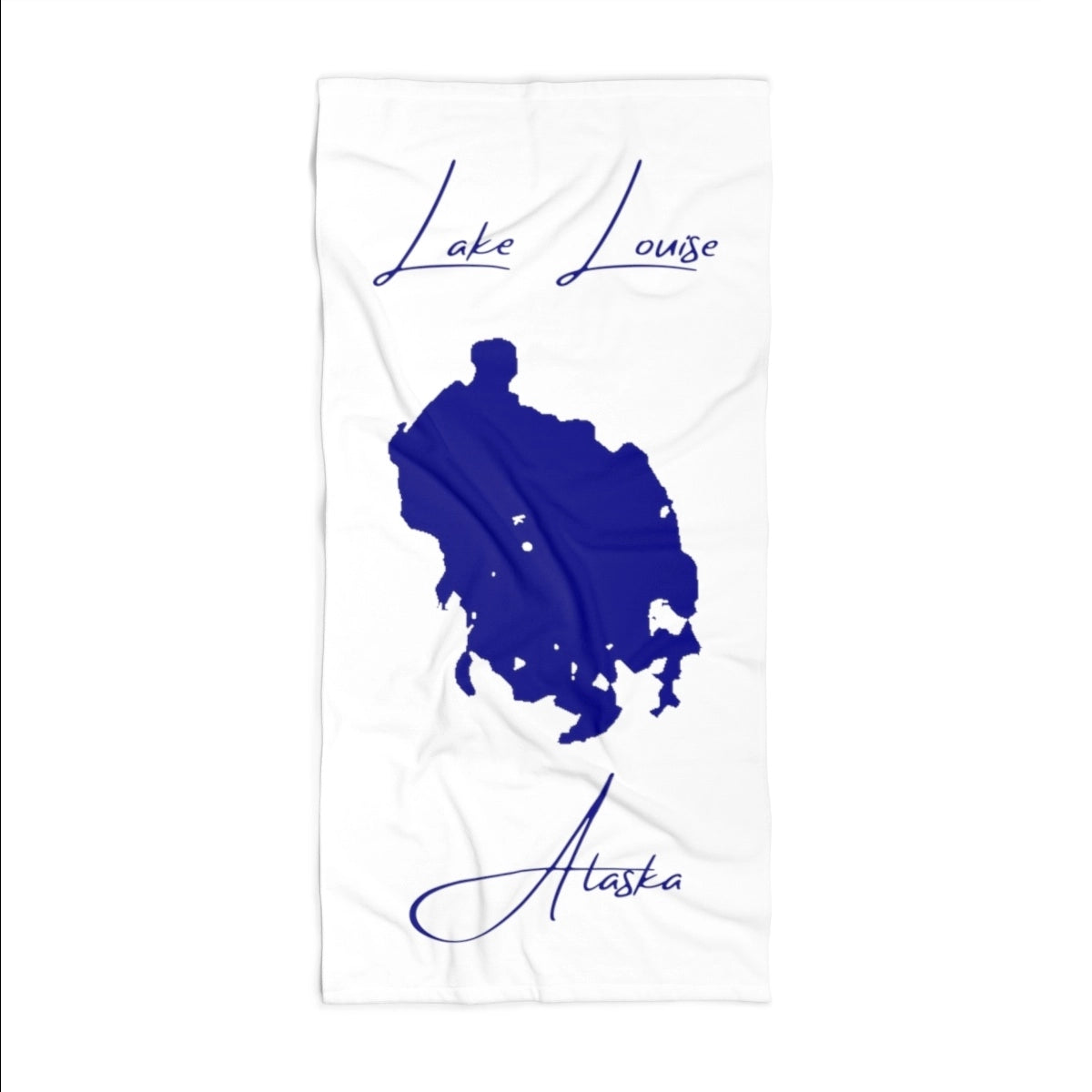 Alaska Lake Louise Beach Towel front position view from front 36 x 72.webp