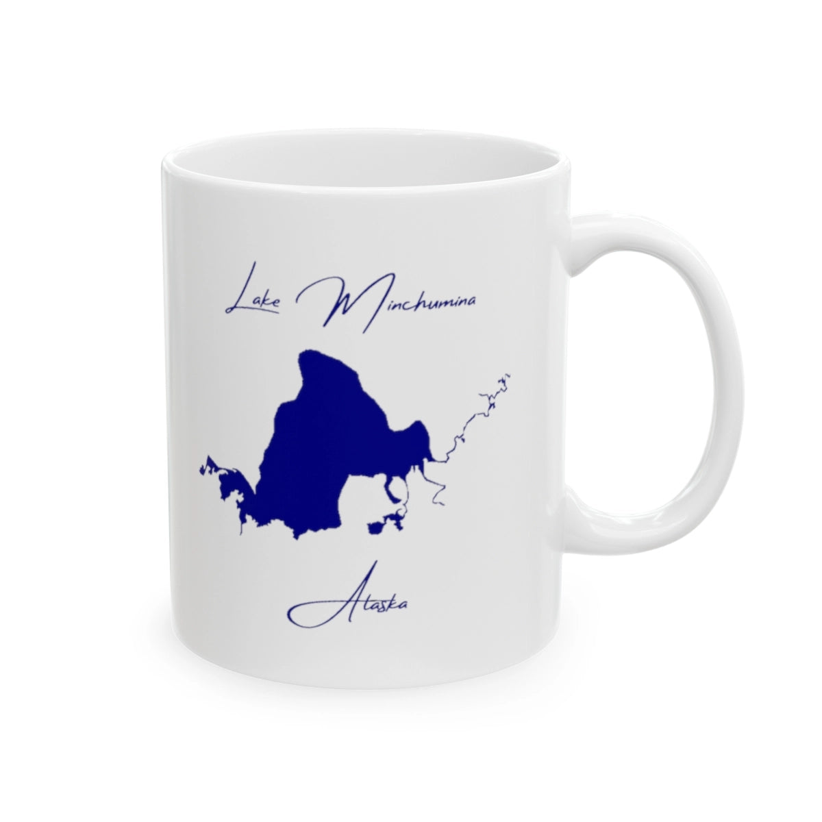 Alaska Lake Minchumina Ceramic Mug other position view from right 11oz.webp