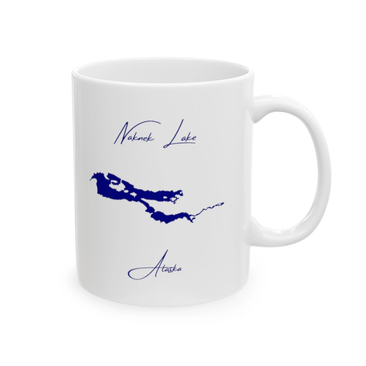 Alaska Naknek Lake Ceramic Mug other position view from right 11oz.webp