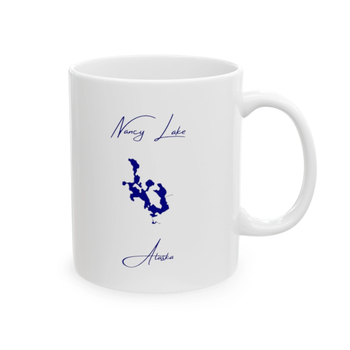 Alaska Nancy Lake Ceramic Mug other position view from right 11oz.webp