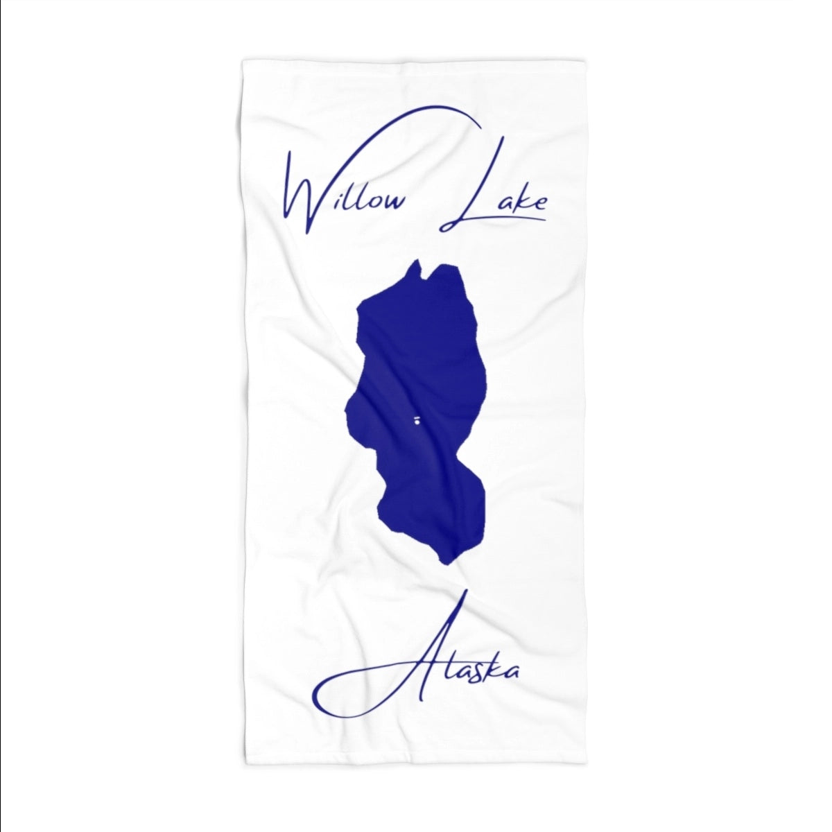 Alaska Willow Lake Beach Towel front position view from front 36 x 72.webp