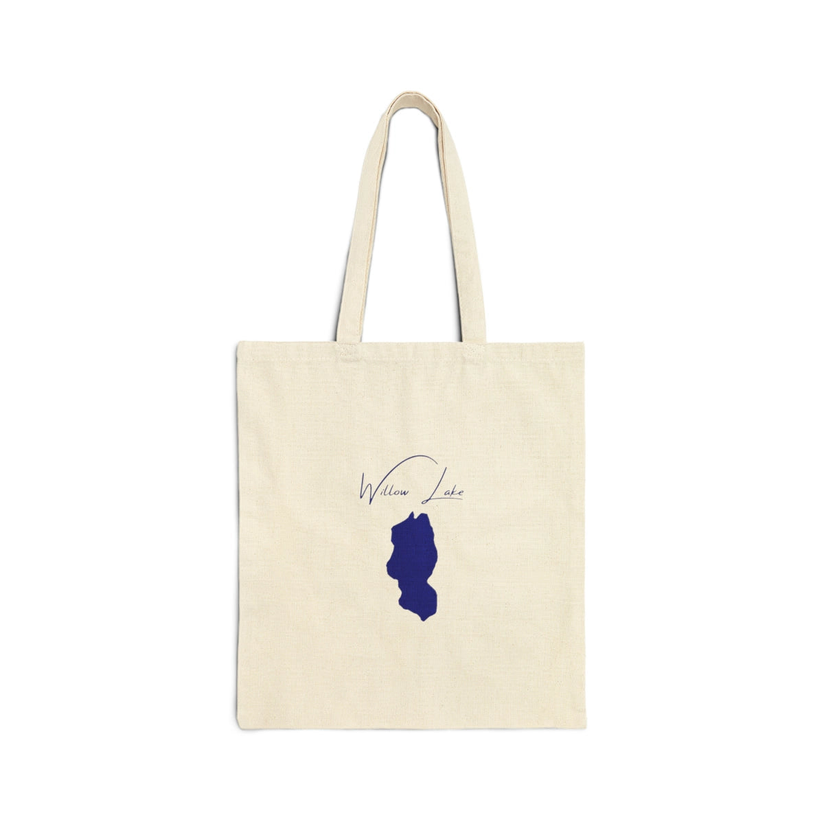 Alaska Willow Lake Tote Bag back position view from back 15 x 16.webp