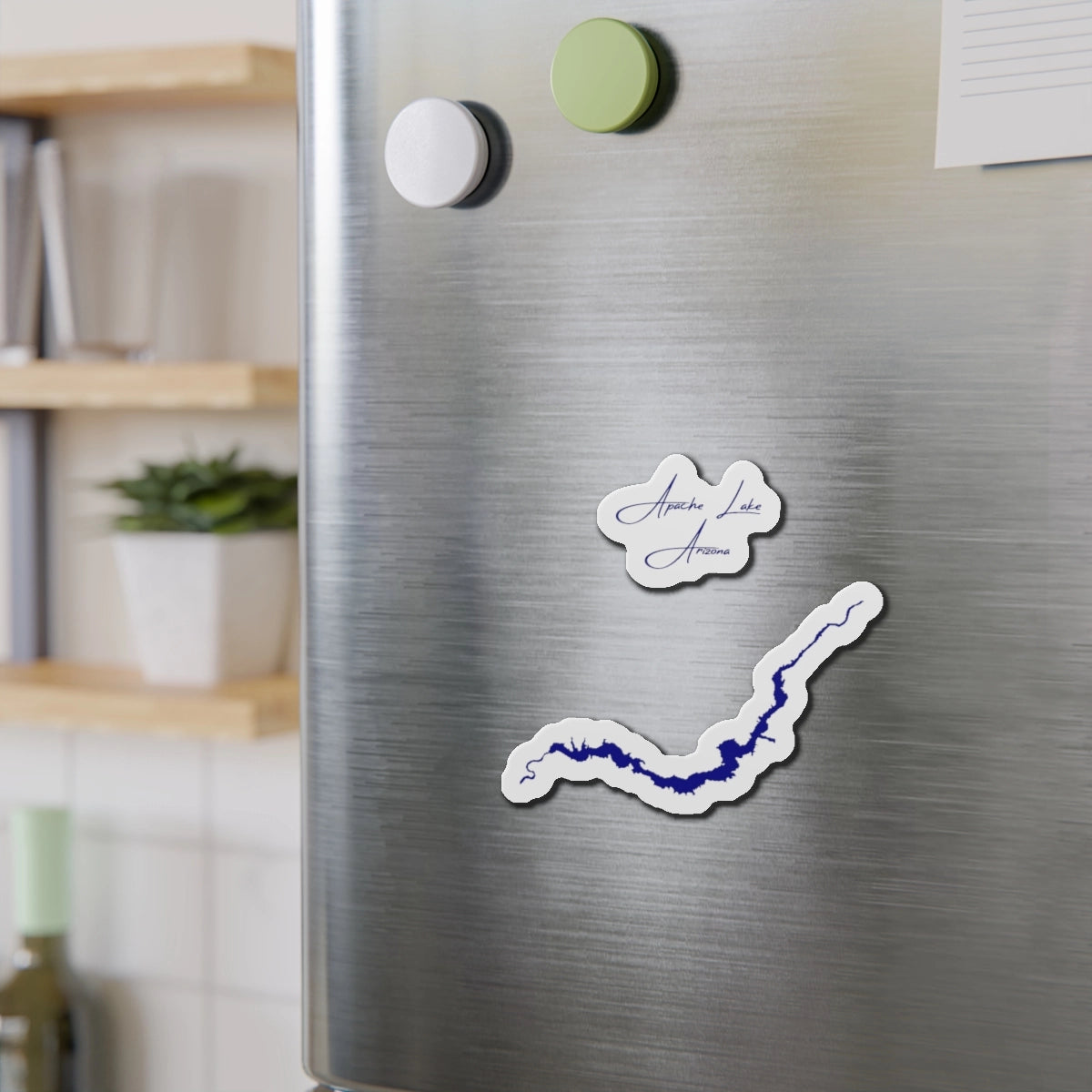 Arizona Apache Lake Die Cut Magnet front position view from context-2 4 x 4.webp