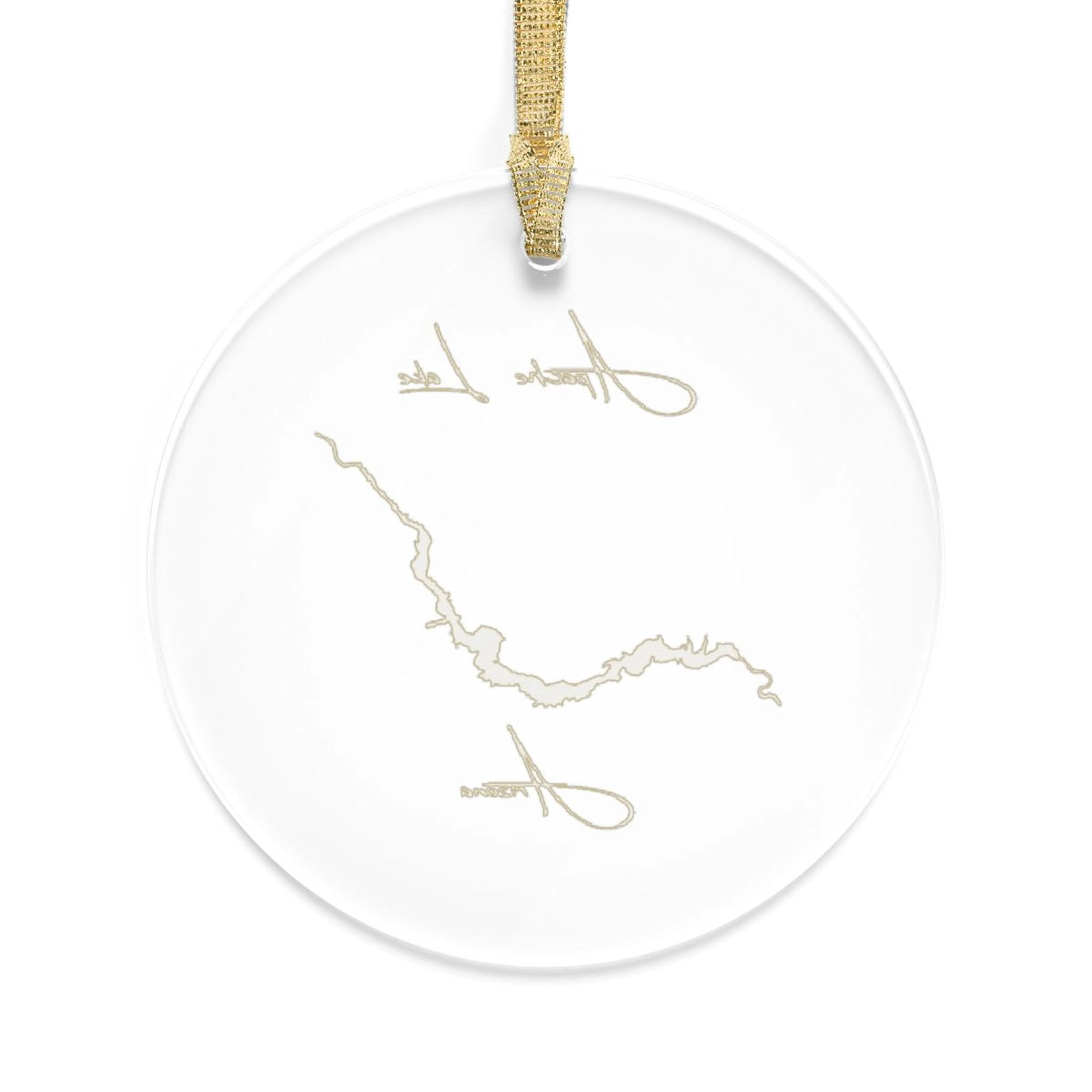 Arizona Apache Lake Tree Ornament other position view from back round.webp