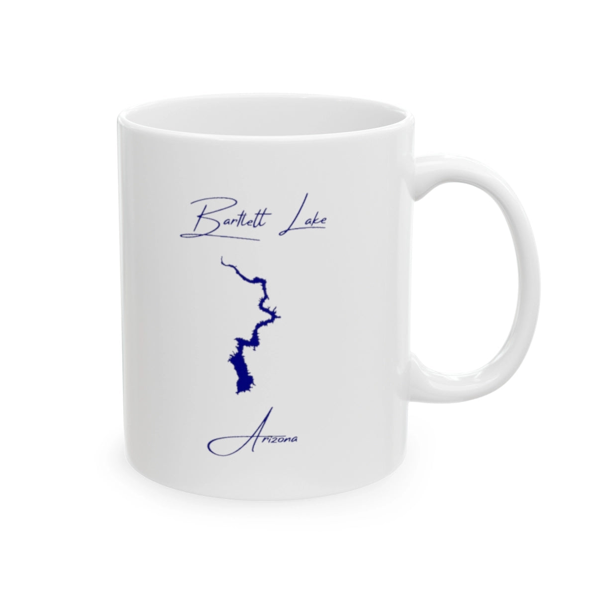 Arizona Bartlett Lake Ceramic Mug other position view from right 11oz.webp