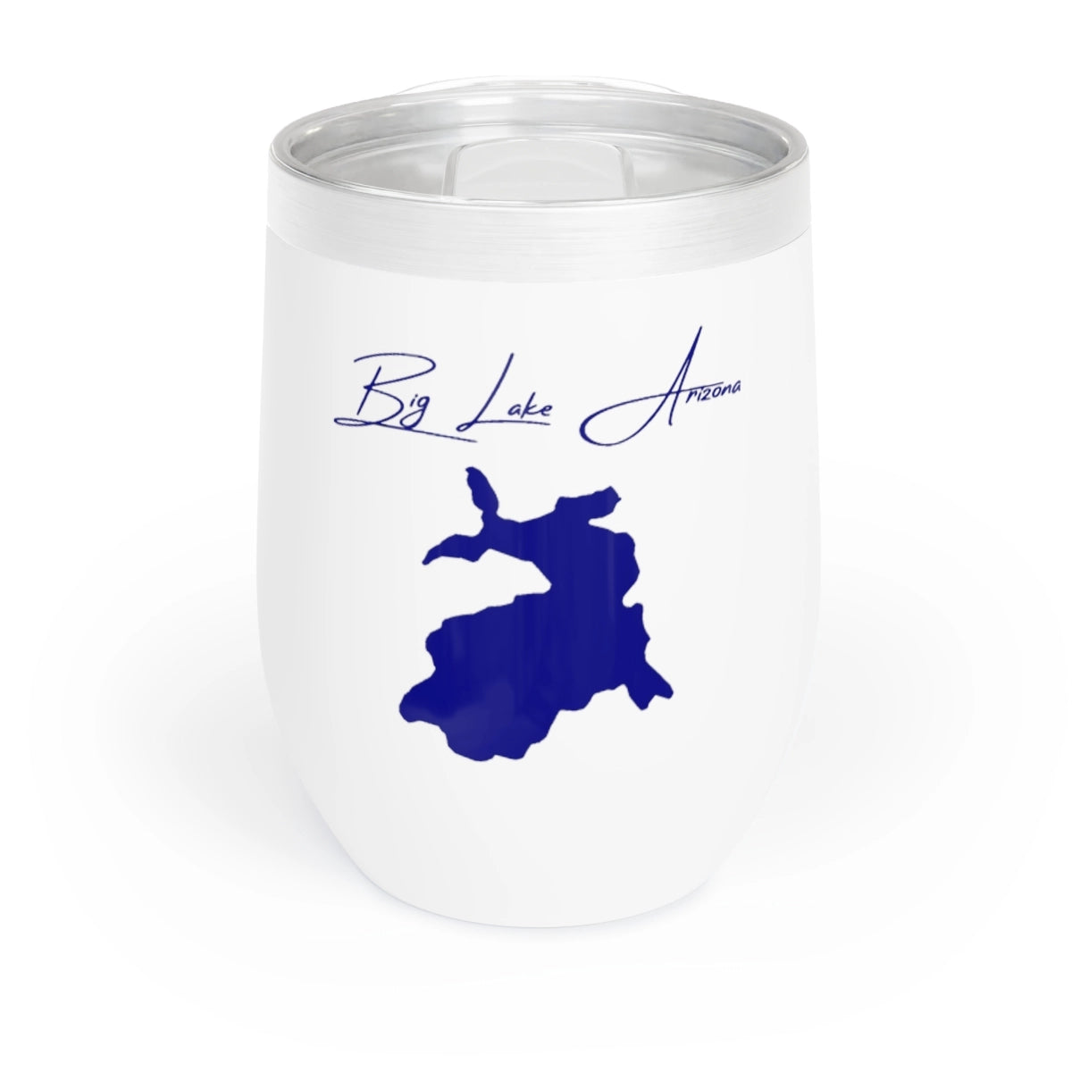 Arizona Big Lake Wine Tumbler front position view from front white.webp