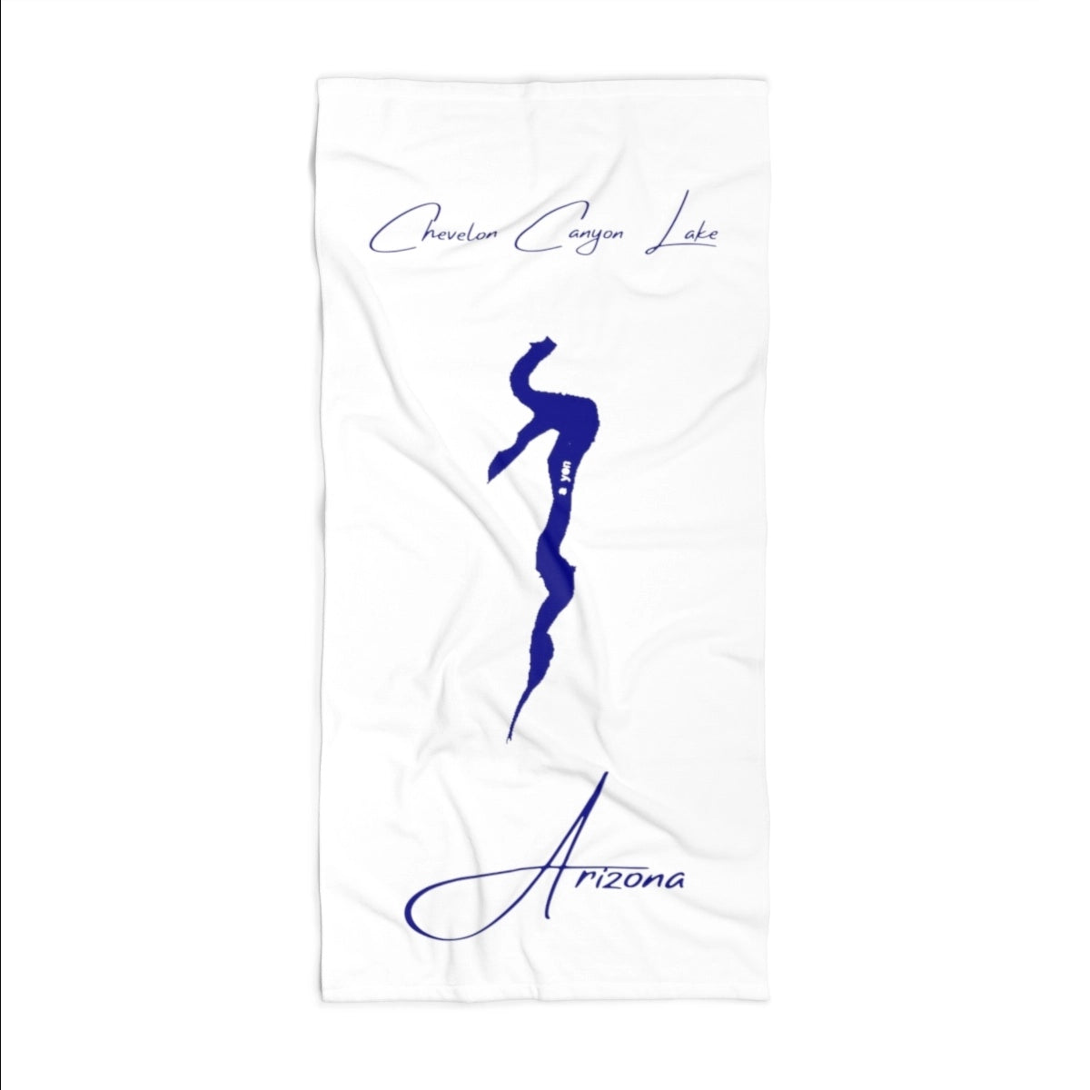 Arizona Chevelon Canyon Lake Beach Towel front position view from front 36 x 72.webp