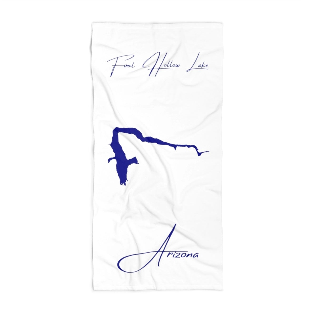 Arizona Fool Hollow Lake Beach Towel front position view from front 36 x 72.webp