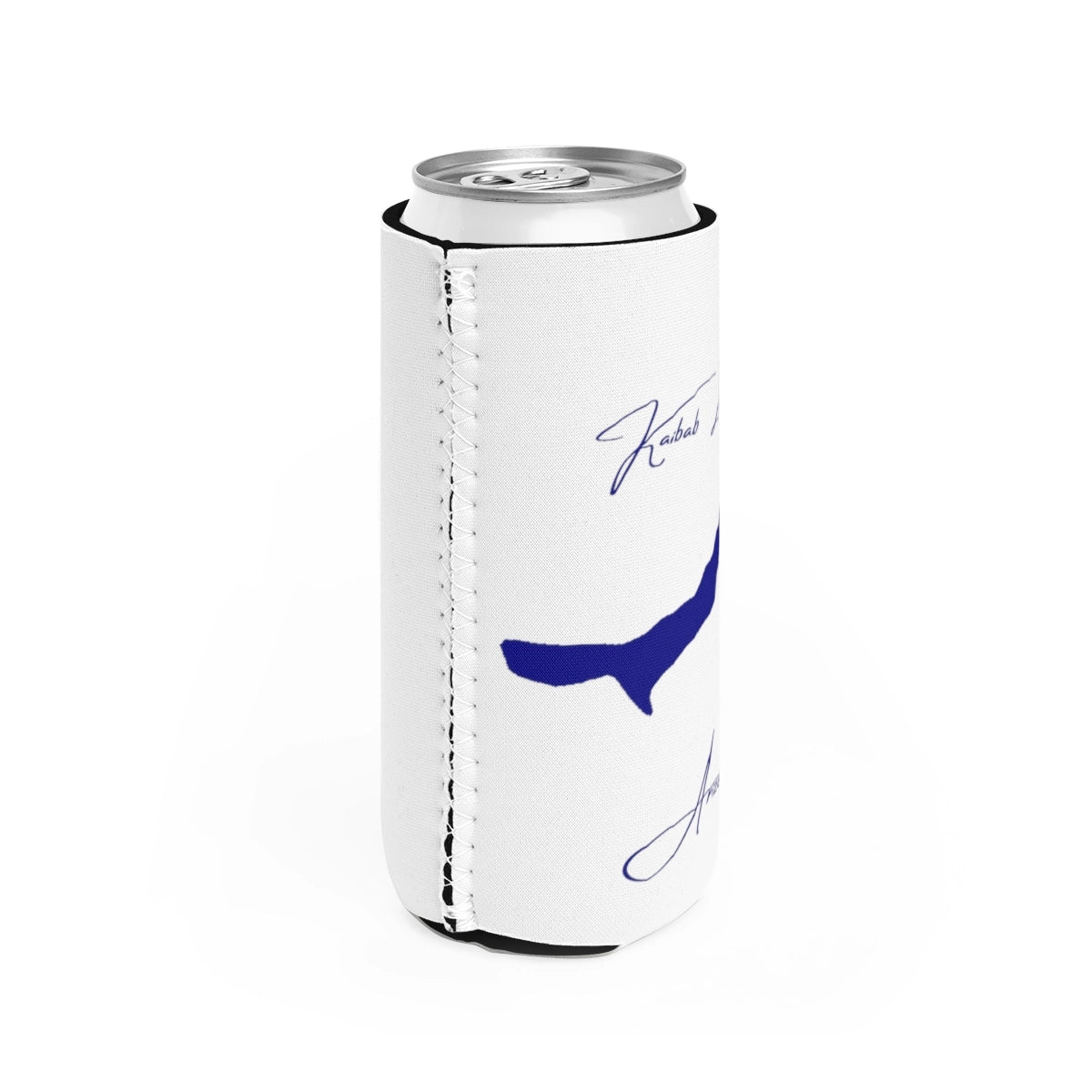 Arizona Kaibab Lake Slim Can Koozie all position view from right white.webp