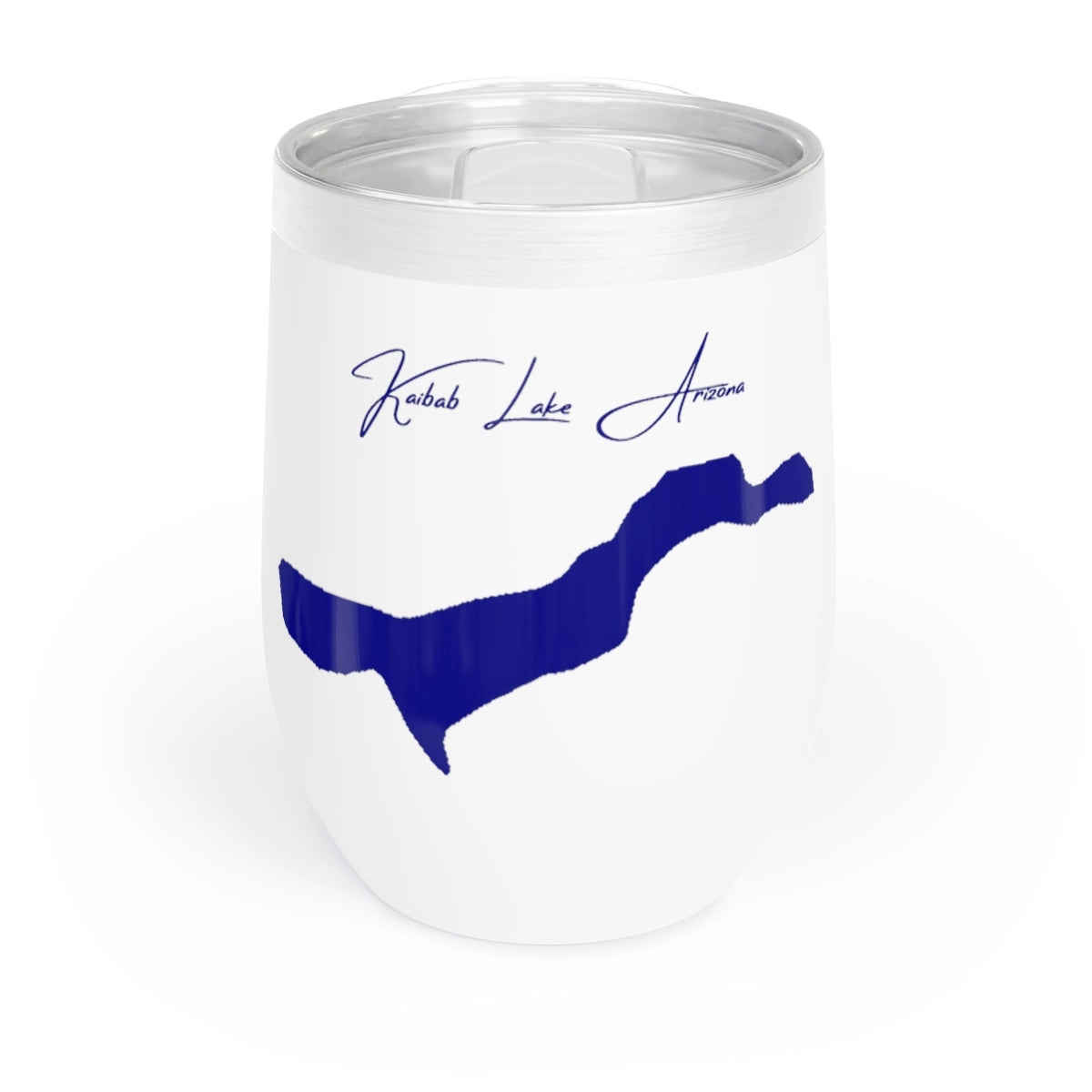 Arizona Kaibab Lake Wine Tumbler front position view from front white.webp