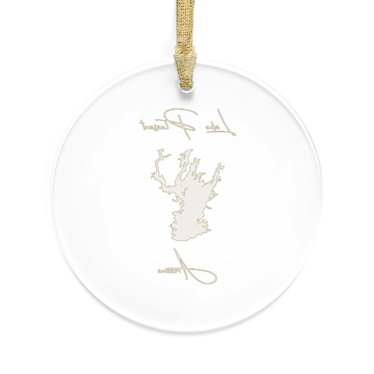 Arizona Lake Pleasant Tree Ornament other position view from back round.webp