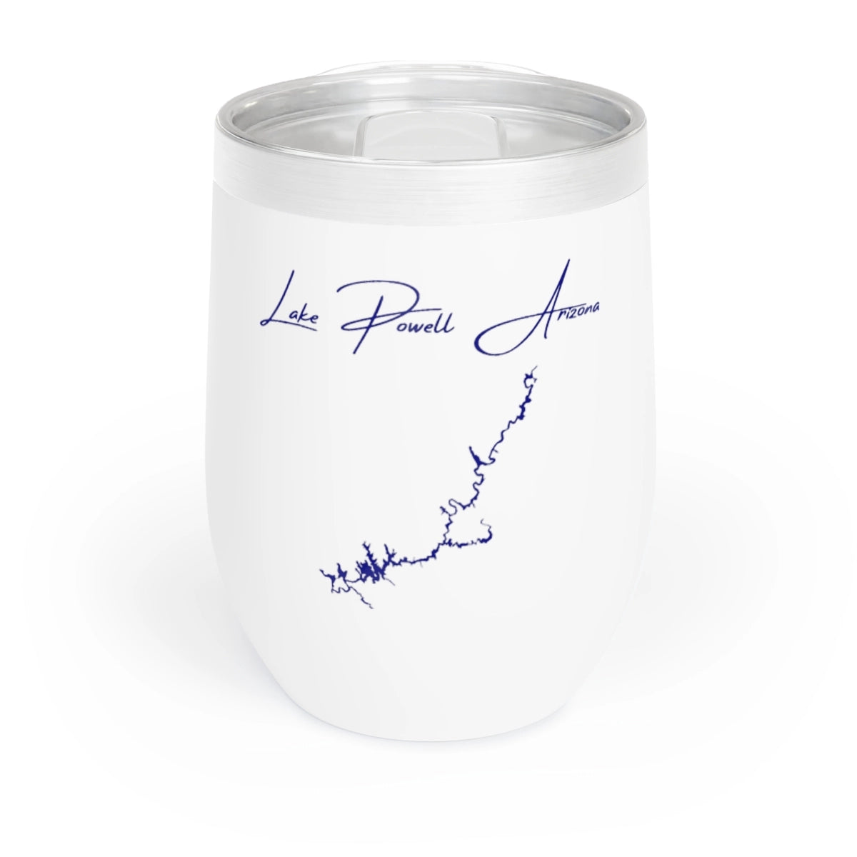 Arizona Lake Powell Wine Tumbler front position view from front white.webp