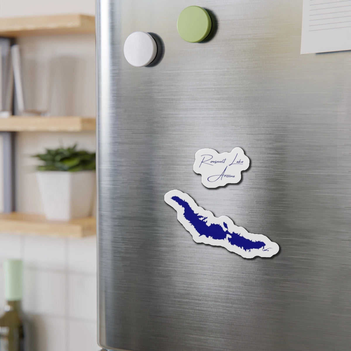 Arizona Roosevelt Lake Die Cut Magnet front position view from context-2 4 x 4.webp