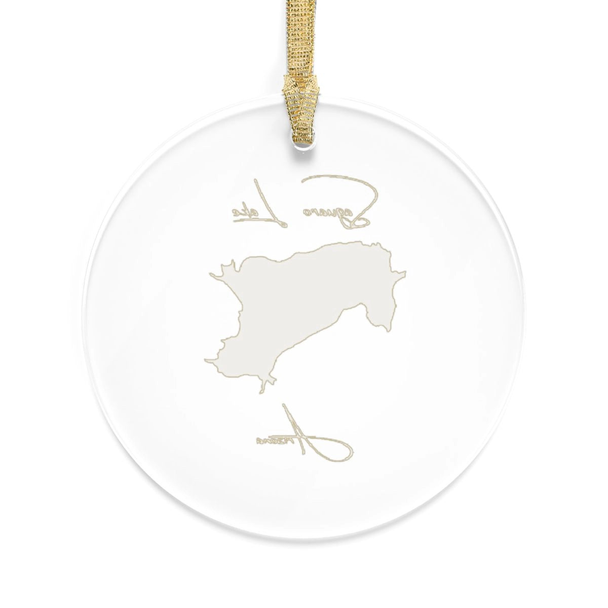 Arizona Saguaro Lake Tree Ornament other position view from back round.webp