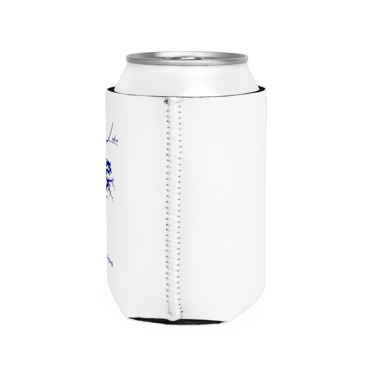 Arkansas Beaver Lake Can Koozie all position view from right white.webp