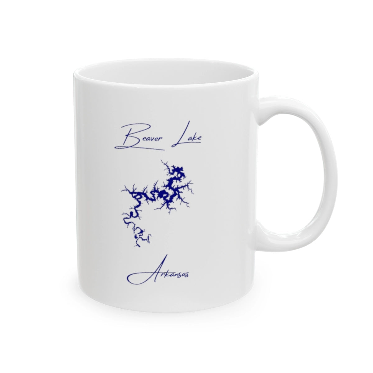 Arkansas Beaver Lake Ceramic Mug other position view from right 11oz.webp