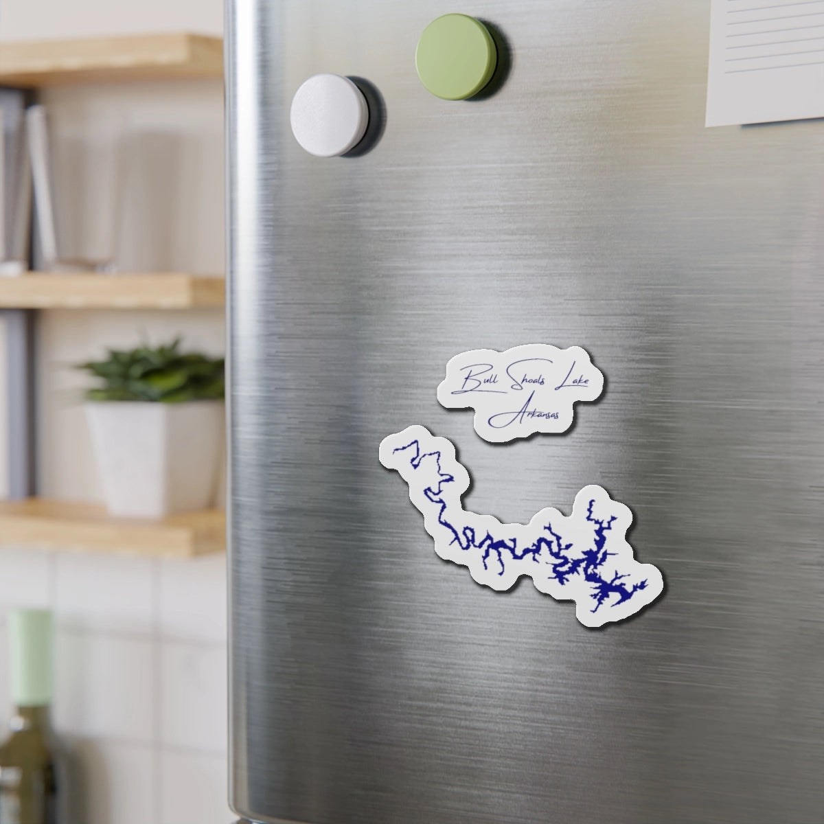 Arkansas Bull Shoals Lake Die Cut Magnet front position view from context-2 4 x 4.webp