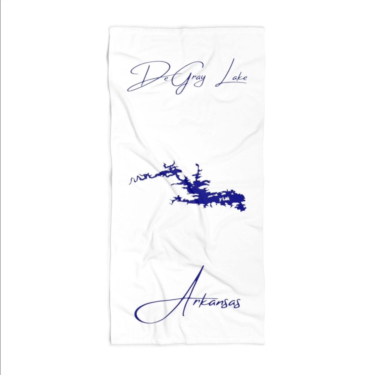 Arkansas DeGray Lake Beach Towel front position view from front 36 x 72.webp