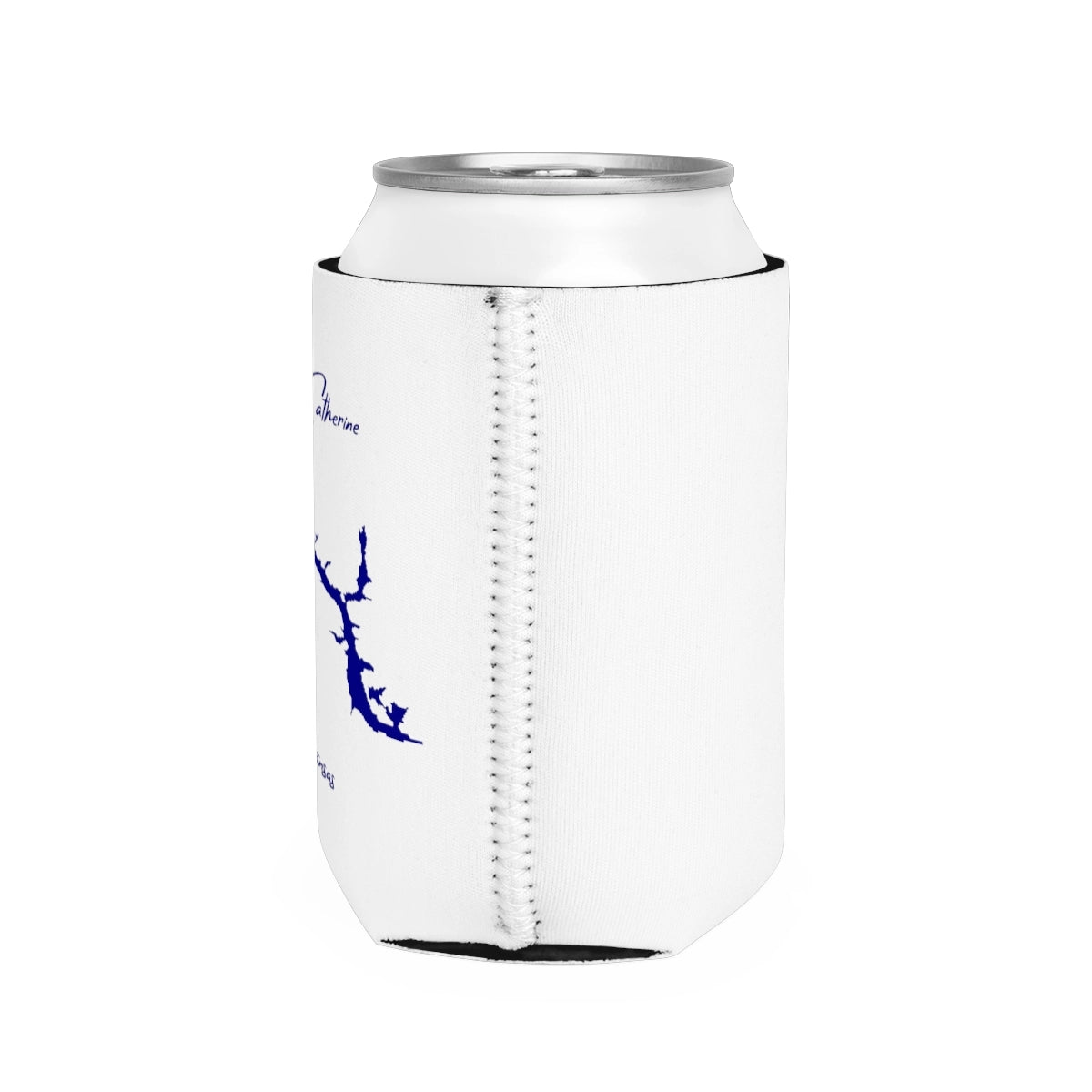 Arkansas Lake Catherine Can Koozie all position view from right white.webp