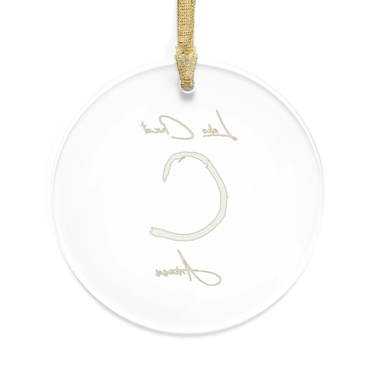 Arkansas Lake Chicot Tree Ornament other position view from back round.webp