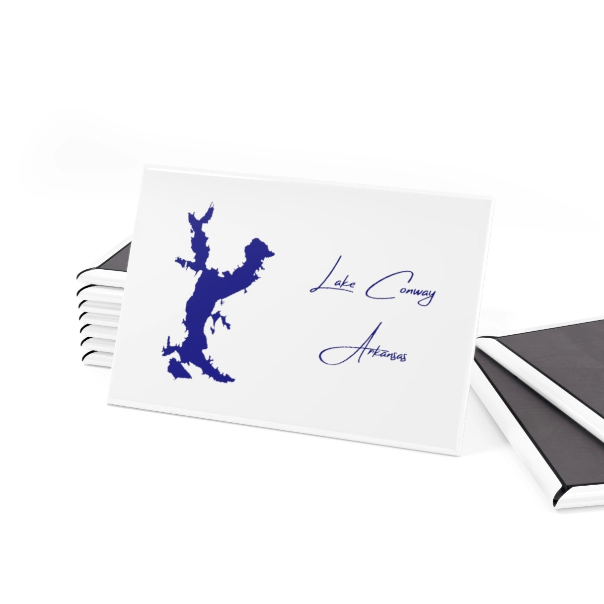 Arkansas Lake Conway Magnet front position view from set 2 x 3.webp