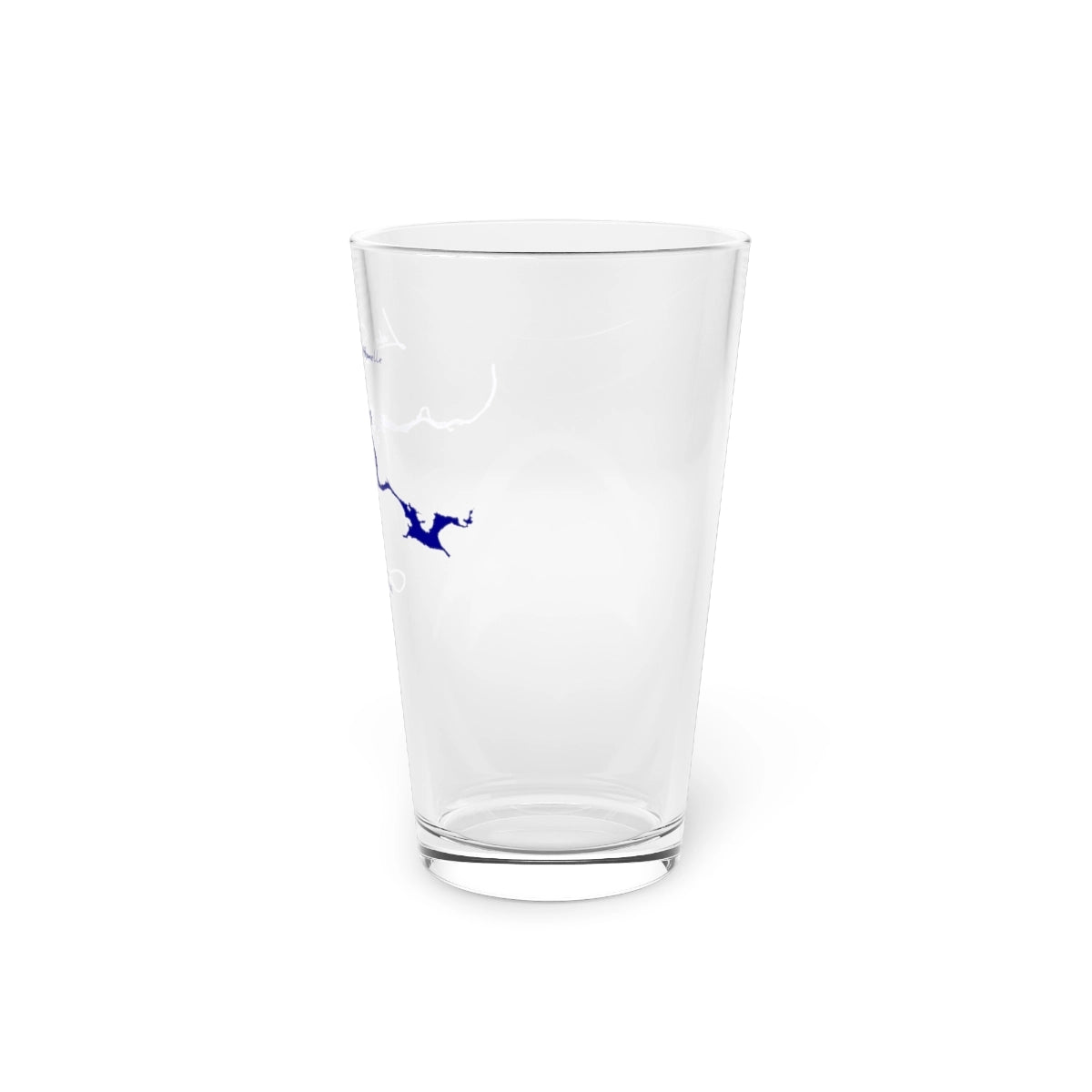 Arkansas Lake Dardanelle 16oz Pint Glass front position view from right 16oz.webp