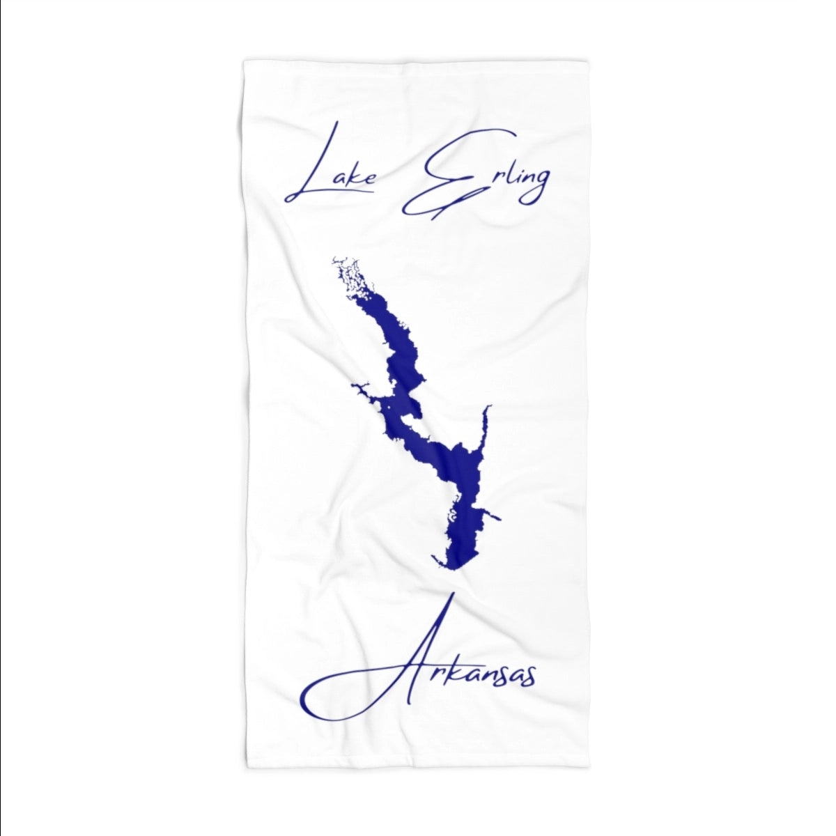 Arkansas Lake Erling Beach Towel front position view from front 36 x 72.webp