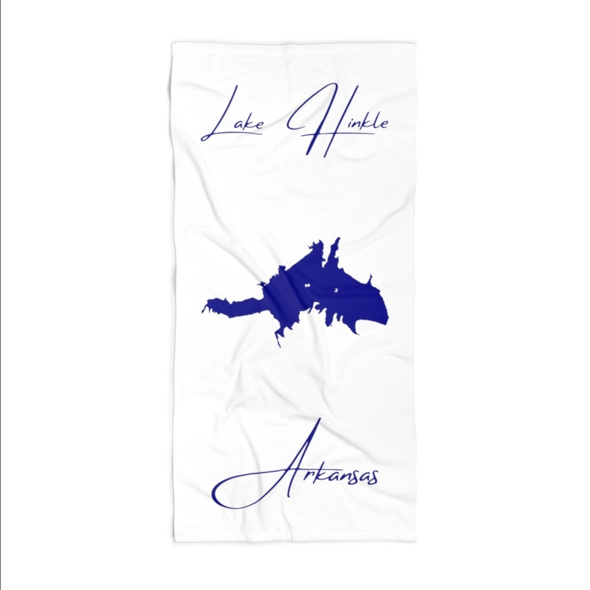Arkansas Lake Hinkle Beach Towel front position view from front 36 x 72.webp
