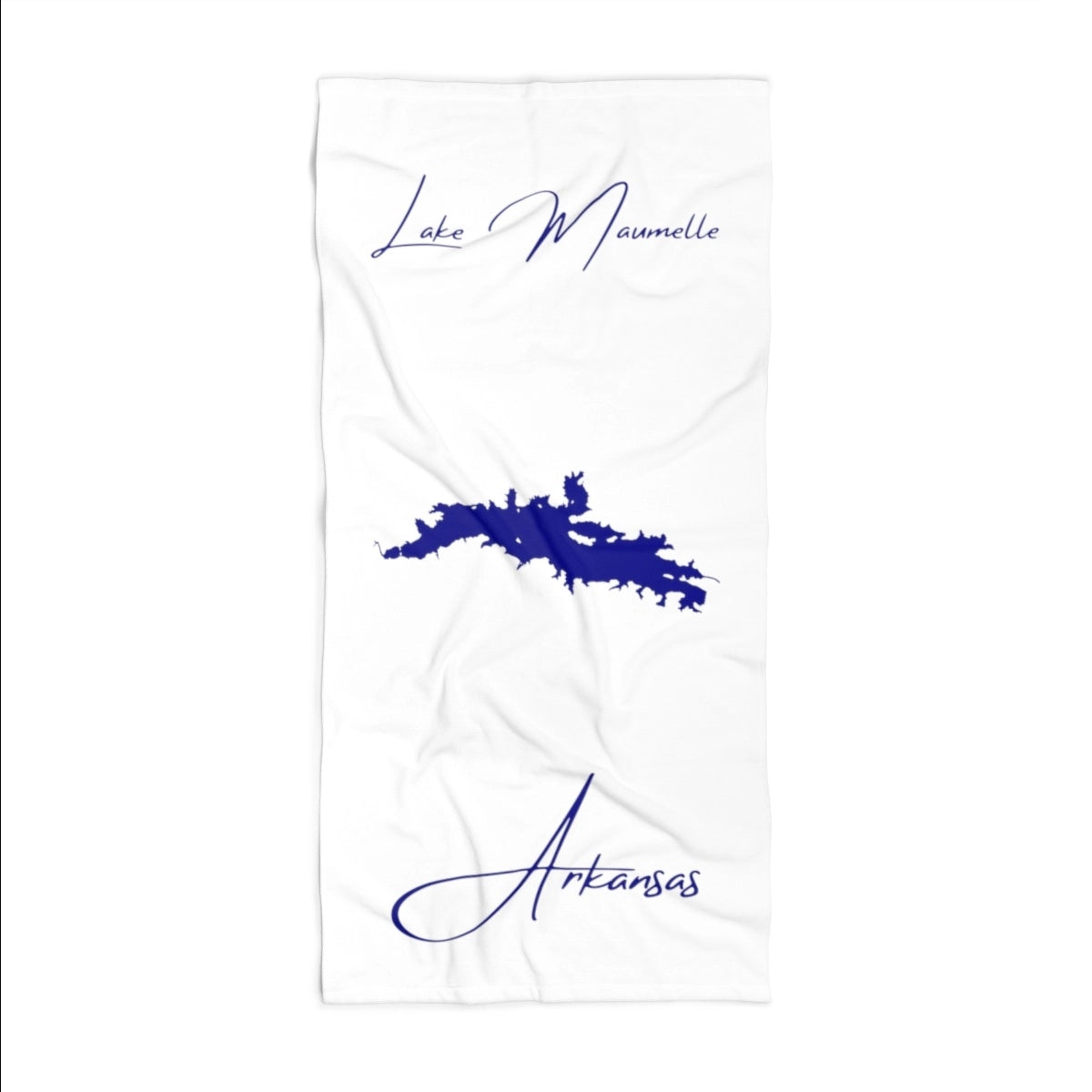 Arkansas Lake Maumelle Beach Towel front position view from front 36 x 72.webp