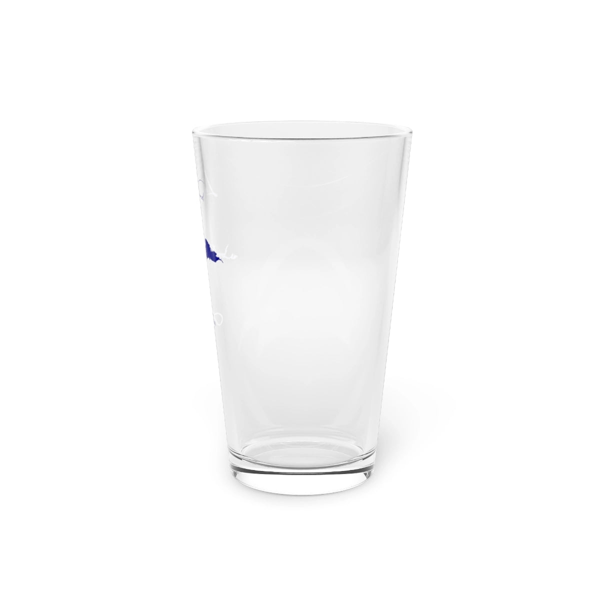 Arkansas Lake Nimrod 16oz Pint Glass front position view from right 16oz.webp