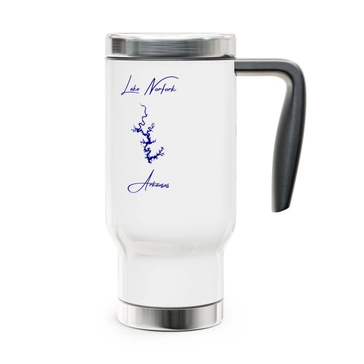 Arkansas Lake Norfork Travel Mug other position view from right 14oz.webp