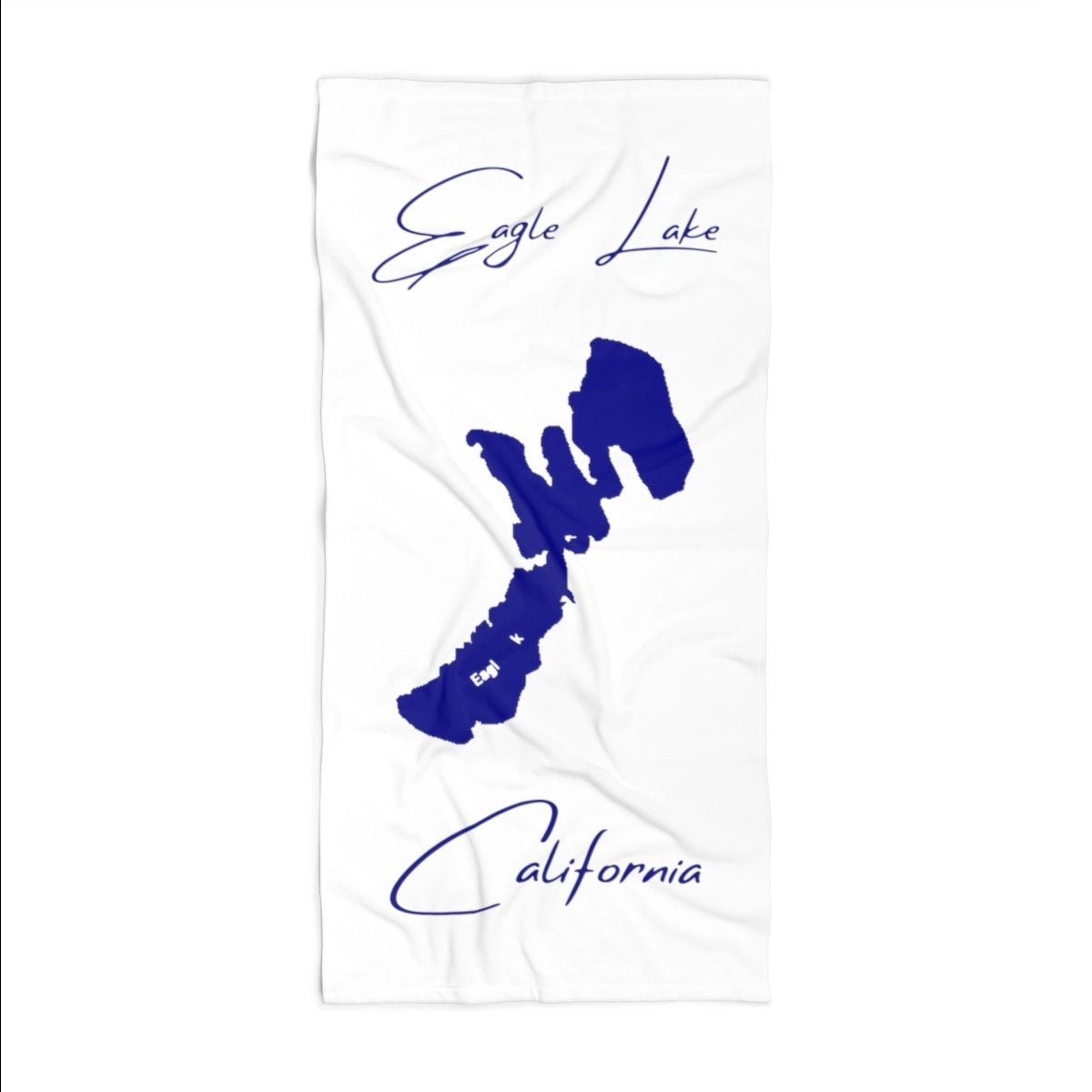 California Eagle Lake Beach Towel front position view from front 36 x 72.webp